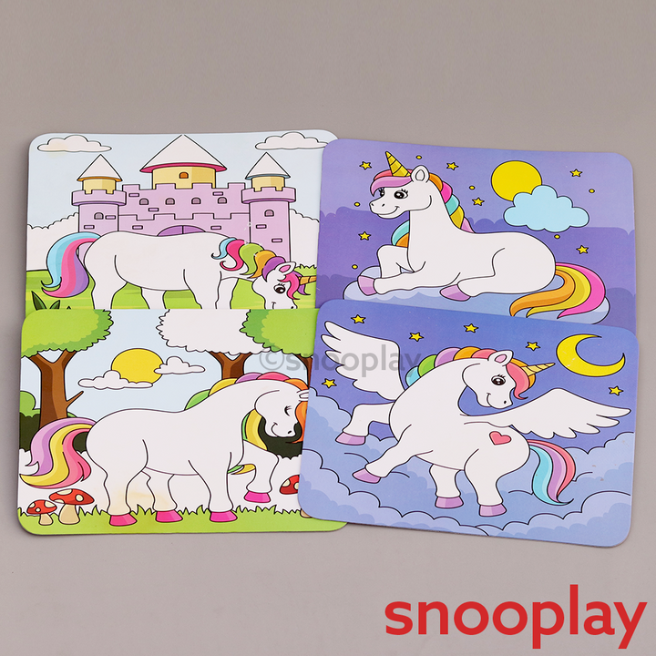 Applefun 'n' Learn Unicorn-Themed Dot Art Sticker Activity Kit (3-4 Years)