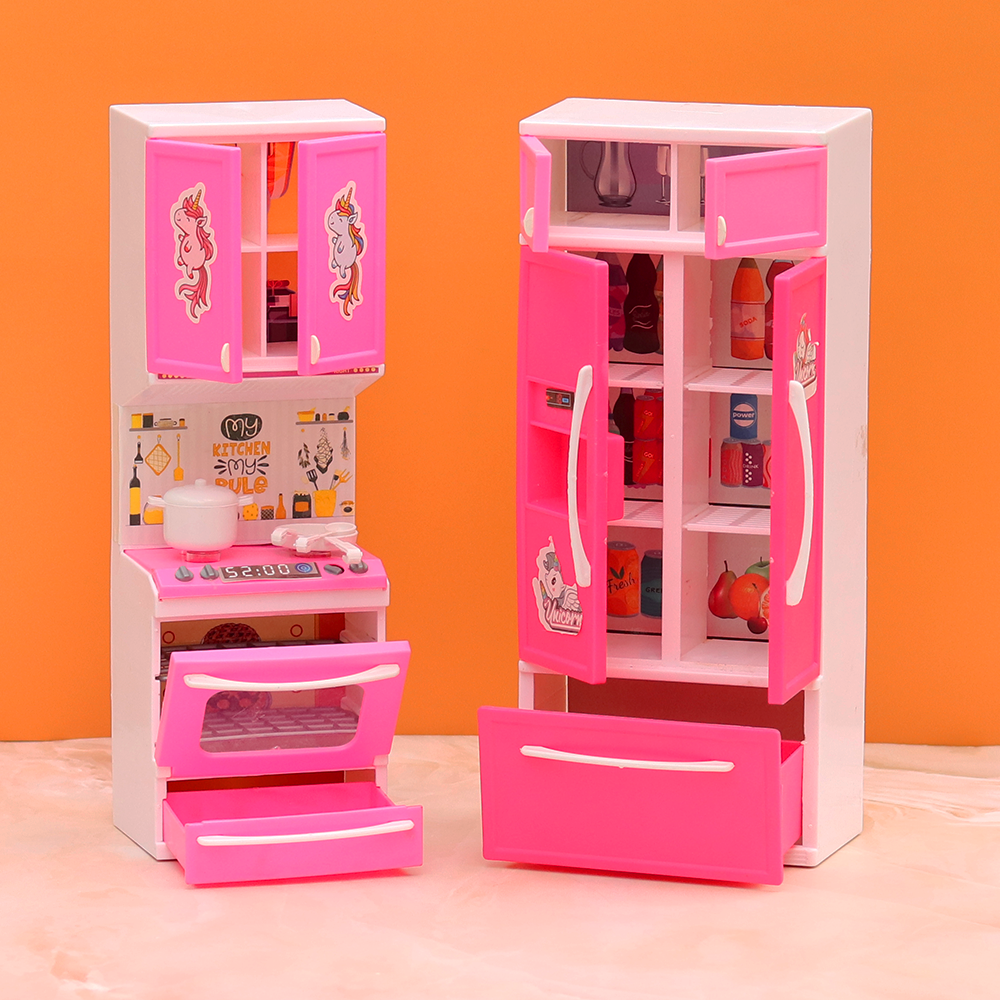 Unicorn Modular Kitchen Play Set with Light and Sound | Two Compartments