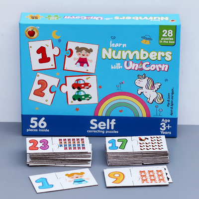 Fun n Learn Number with Unicorn Puzzle - 56 PCS