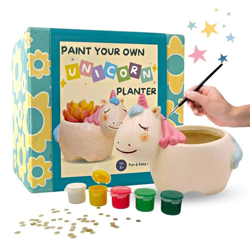 Craftopedia Paint Your Own Planter - Unicorn Painting Kit