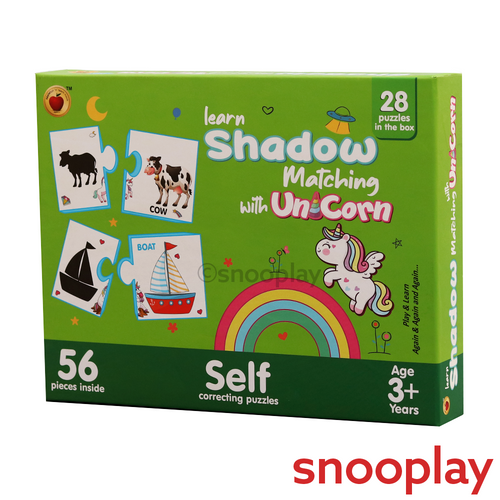 Applefun 'n' Learn Learn Shadow Matching Puzzle - 56 Pieces (3-4 Years)