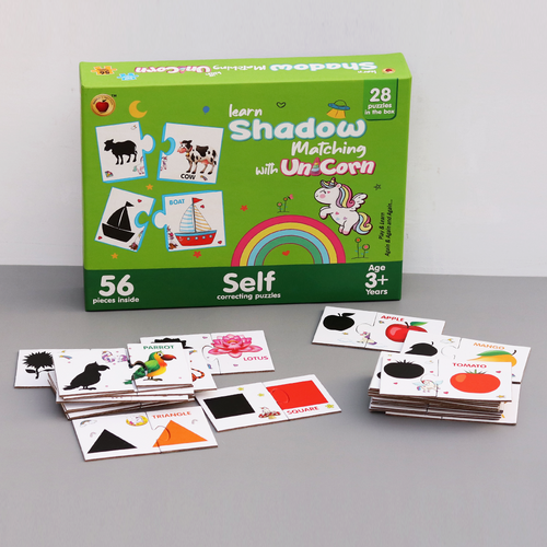 Applefun 'n' Learn Learn Shadow Matching Puzzle - 56 Pieces (3-4 Years)