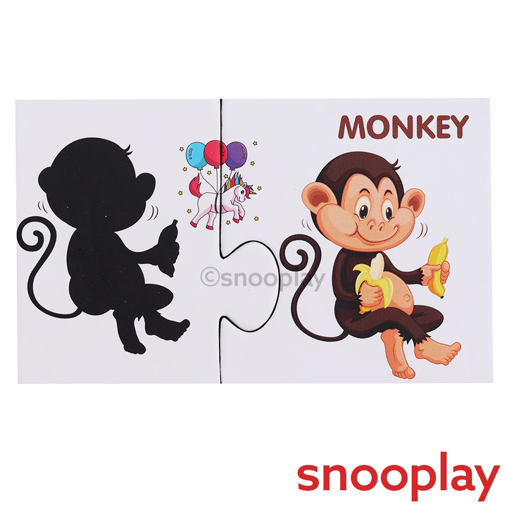 Applefun 'n' Learn Learn Shadow Matching Puzzle - 56 Pieces (3-4 Years)