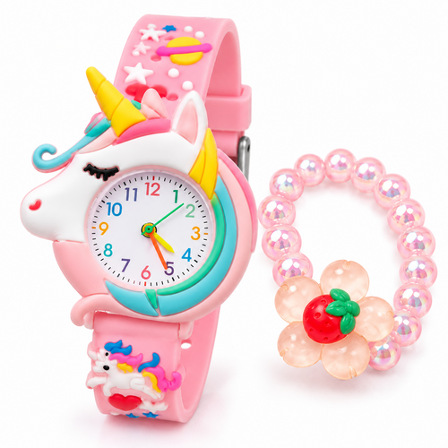 Unicorn Theme Analog Watch for Kids | Cute Unicorn Wrist Watch with Comfortable Wrist Band