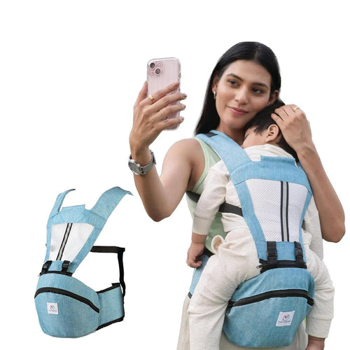 Tinyberg Baby Carrier with 4 Carry Positions | Large Storage & Adjustable Straps | Cuddlehipsy