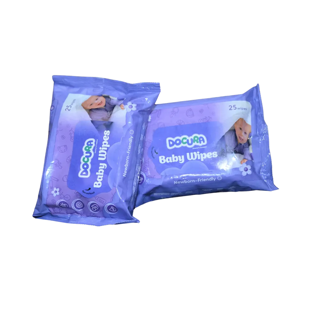 Docura Baby Wipes - 25 Wipes | Newborn-Friendly