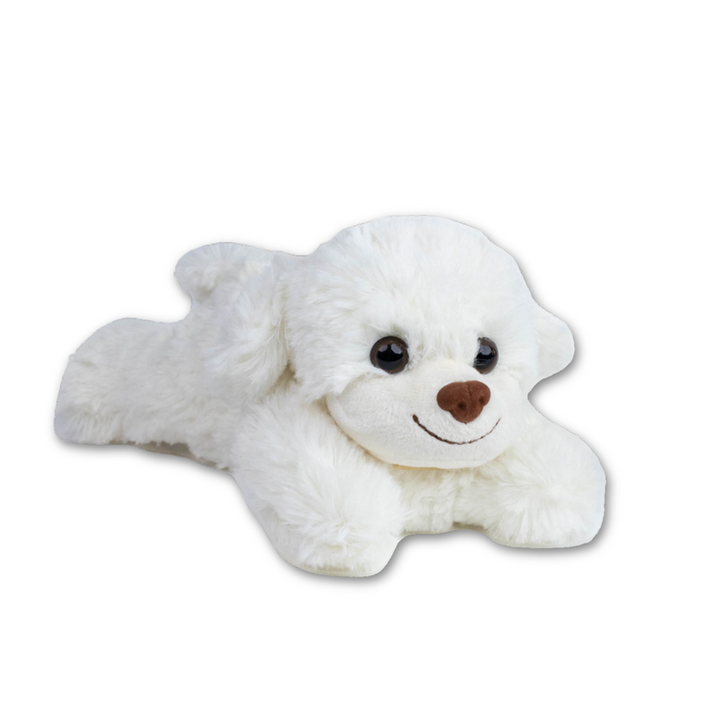 Cute White Dog Stuffed Animal Soft Toy (6 Months - 7 Years)