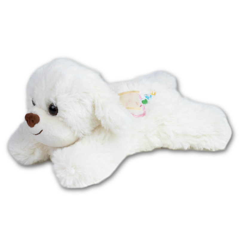 Cute White Dog Stuffed Animal Soft Toy (6 Months - 7 Years)