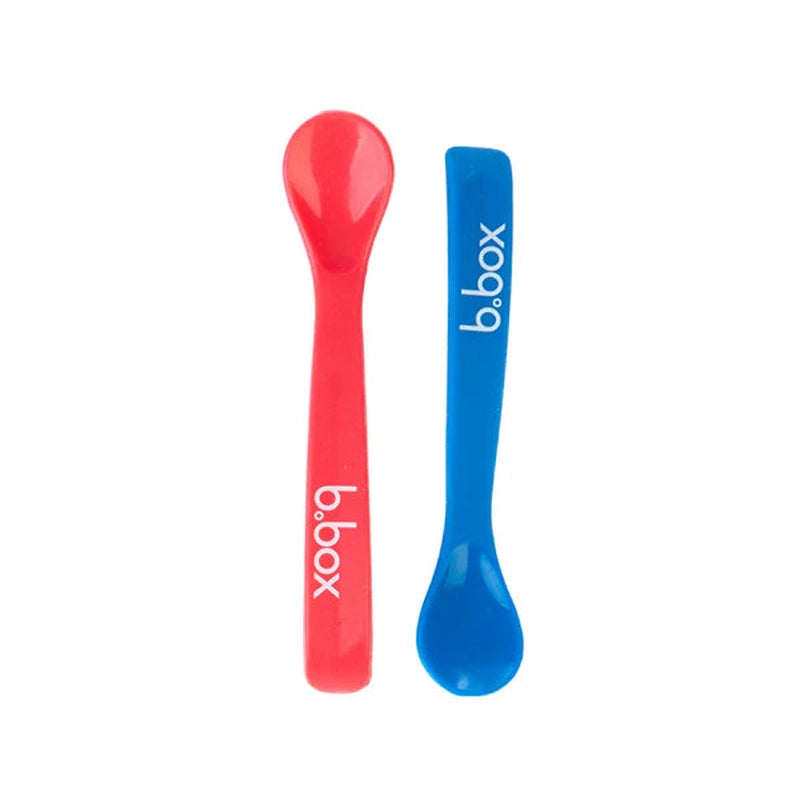 Baby Soft Bite Flexible Spoon Set of 2 Red Blue