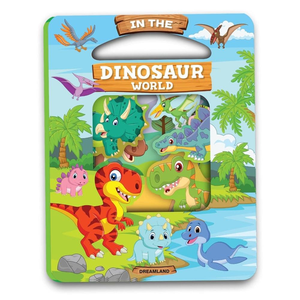 Dreamland Publications Window Cut Board Book - In the Dinosaurs world