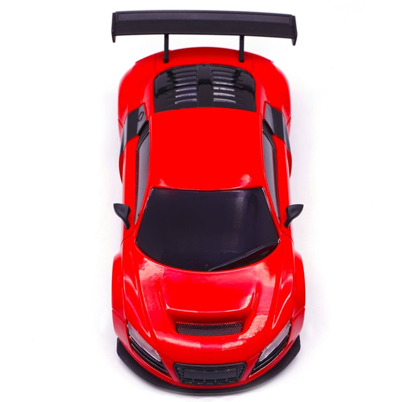 Veva Toys High Speed Remote Control Mini Car Resembling Audi with Lithium Battery for Kids (Scale 1:24) - Red