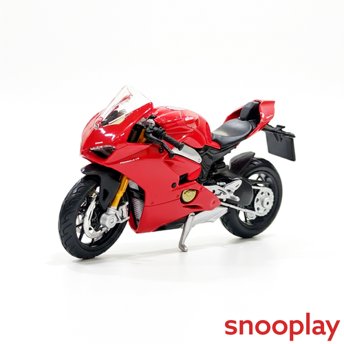 Bburago Original Ducati Panigale V4 Licensed Diecast Bike | 1:18 Scale (14 Years till Grown Ups)