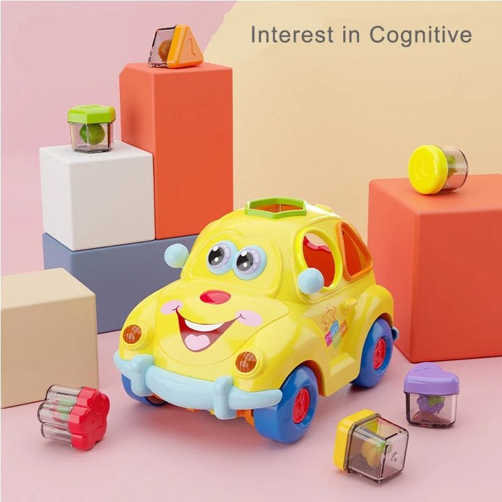 Hola Super Fun Fruit Car Toy with Shape Shorter for Kids