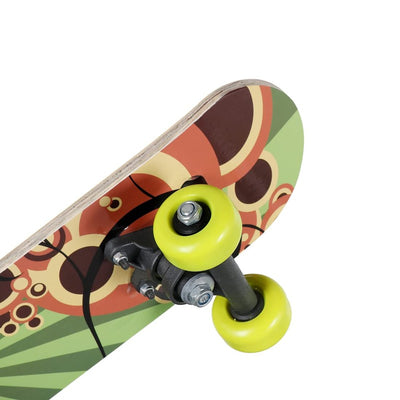 Viva Spin Skate Board 18 for Sports and Training (Multicolour) | 8 - 12 Years (PVC Wheel)