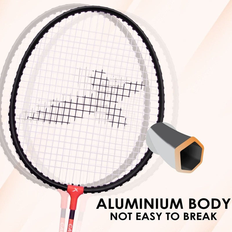 Vector X Badminton Racquet VXB-7022 (Orange) | 12 Years - Grown Ups