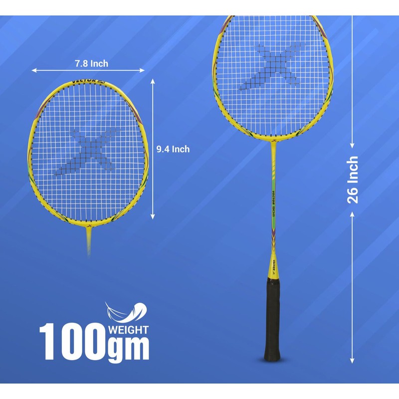 Buy Vector X Aluminum Composite Badminton Racket with Full Cover VXB ...