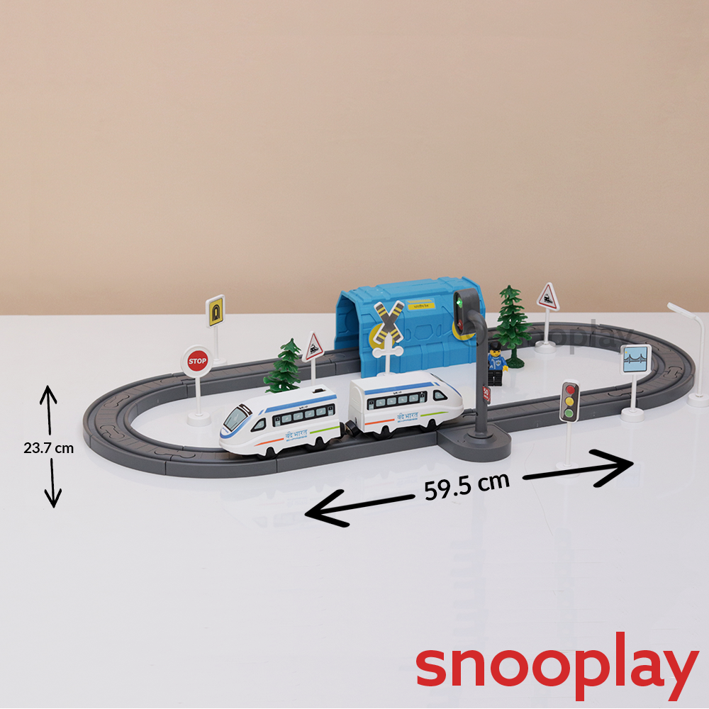 Boggy Woggy DIY Indian City Magnetic Train Track Set - 49 Pieces (3-6 Years)