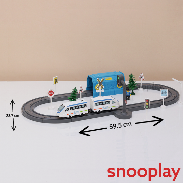 Boggy Woggy DIY Indian City Magnetic Train Track Set - 49 Pieces (3-6 Years)