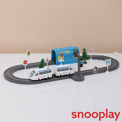 Boggy Woggy DIY Indian City Magnetic Train Track Set - 49 Pieces (3-6 Years)