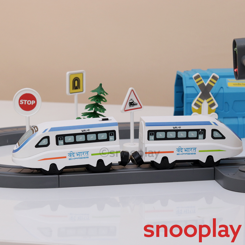 Boggy Woggy DIY Indian City Magnetic Train Track Set - 49 Pieces (3-6 Years)