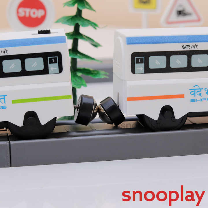 Boggy Woggy DIY Indian City Magnetic Train Track Set - 49 Pieces (3-6 Years)