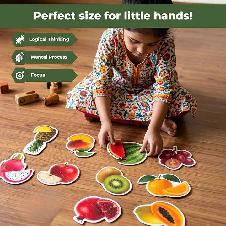 Toykraft Fruits Puzzles – 4, 5 & 6 Piece Toddler Floor Puzzles