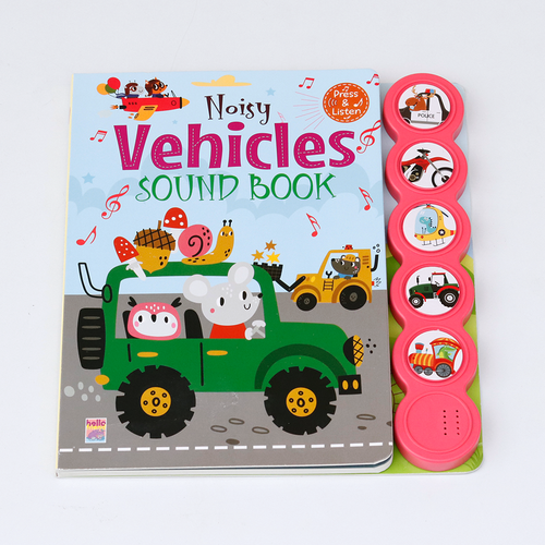 Hello Friend Noisy Vehicles - Sound Book with Stories (2-4 Years)