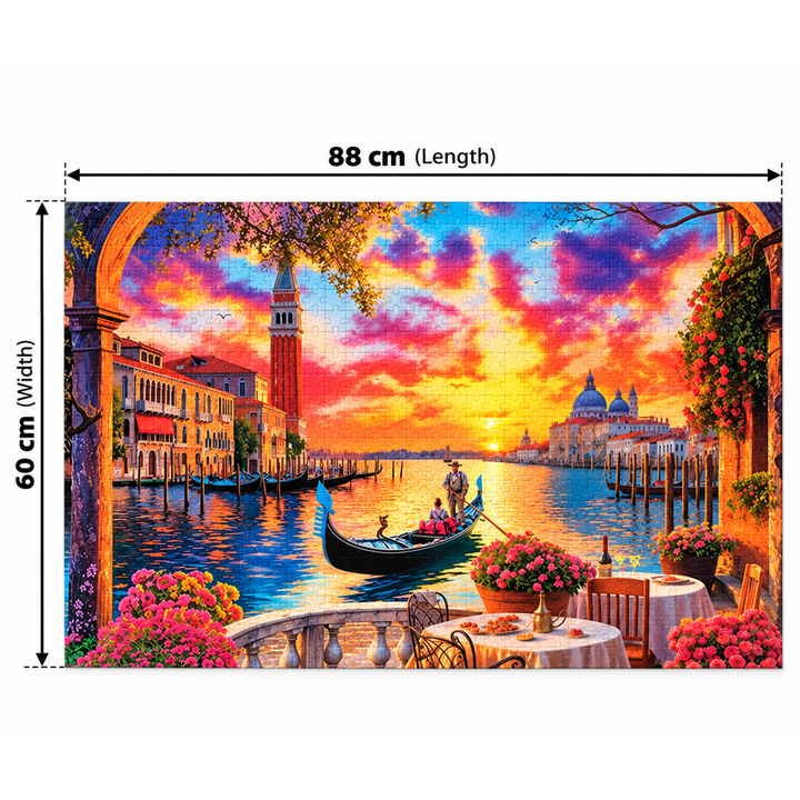 Frank 1500-Piece Gondola Ride Jigsaw Puzzle for Adults & Kids