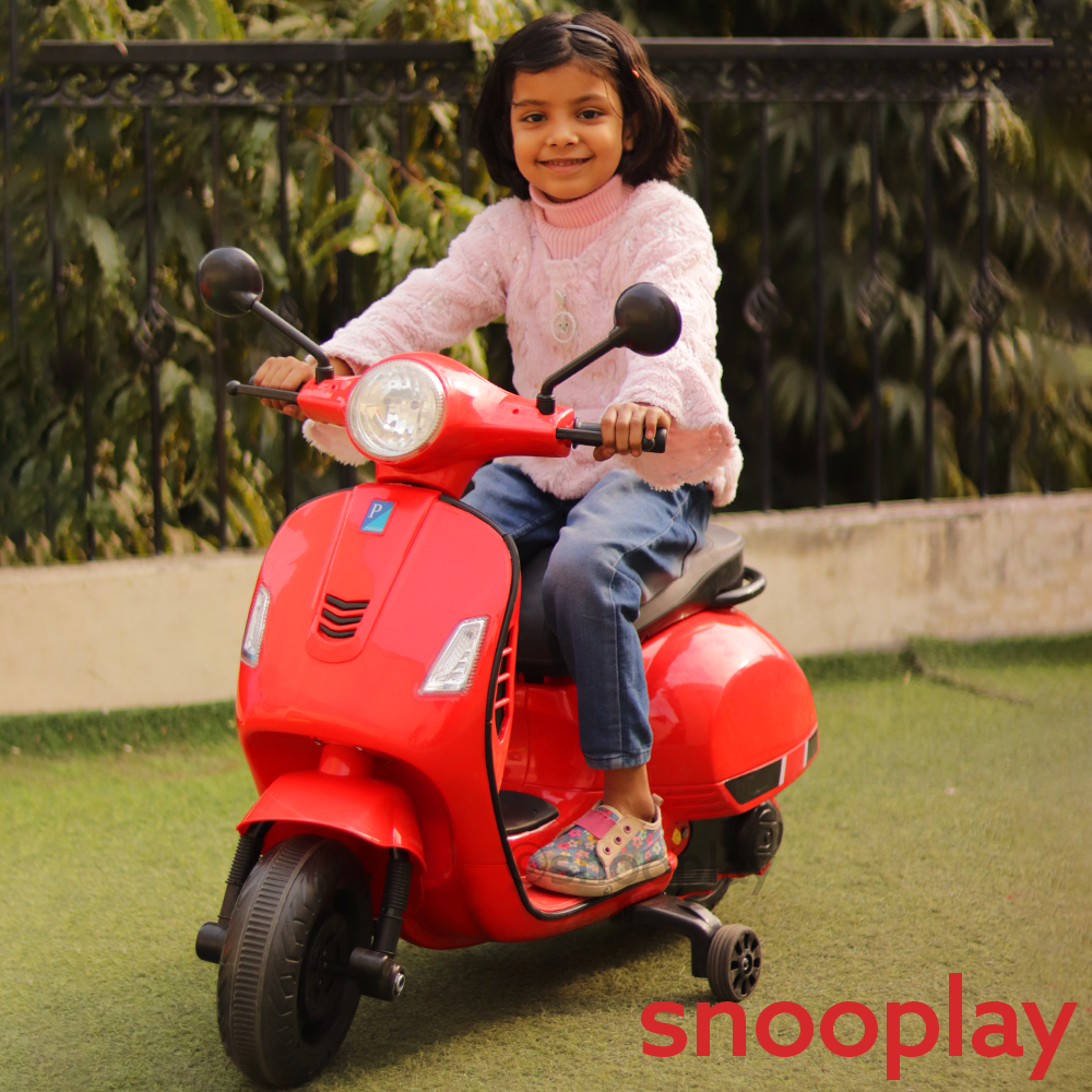 Resembling Baby Scooter VSP Ride-On | Accelerator, Supporting Wheels, Honk, Light & Music (2.5-8 Years)