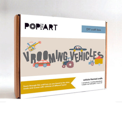 DIY Craft Box for Kids -  Vrooming Vehicles