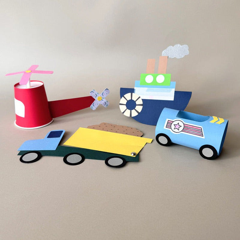 DIY Craft Box for Kids -  Vrooming Vehicles