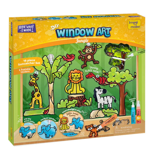 Imagimake Window Art Glass Painting | Jungle