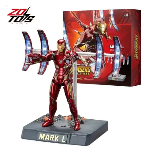 Marvel Original Iron Man Mark L Action Figure Luxury Version with Nano-Weapon Display Base (15 Years till Grown Ups)