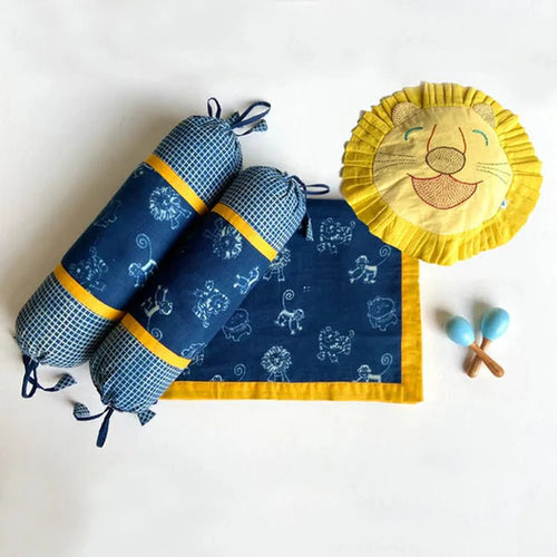 Whitewater Organic Gift Set - Dohar, Mustard Seed Pillow, Bolster & Maracas |Zoo