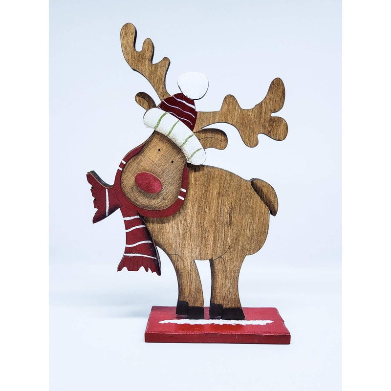 Personalised Wooden Reindeer - Table Stand (COD not Available)