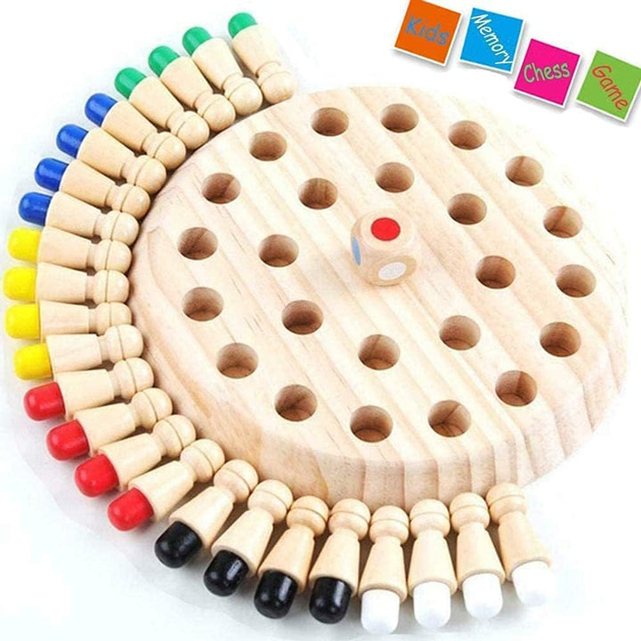 Hop N Play Wooden Memory Chess Game (3-6 Years)
