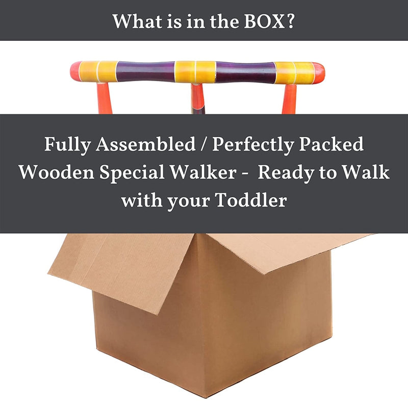 Wooden Baby Walker/Push Wagon | Special Edition (9 Months to 1.5 Years)