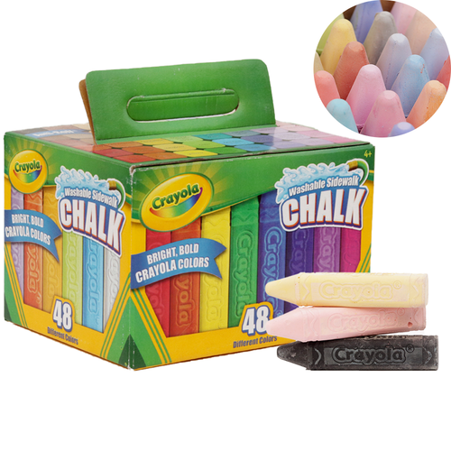 Crayola Washable Sidewalk Chalks - 48 Pieces (3-8 Years)