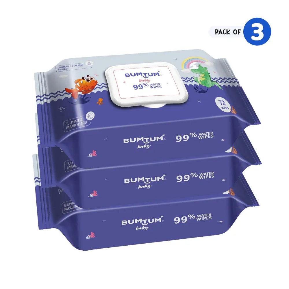 Bumtum Baby Water WipesEnriched with Aloe Vera