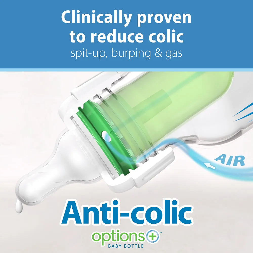 Dr. Browns Anti-Colic Options + Narrow Glass Baby Bottle