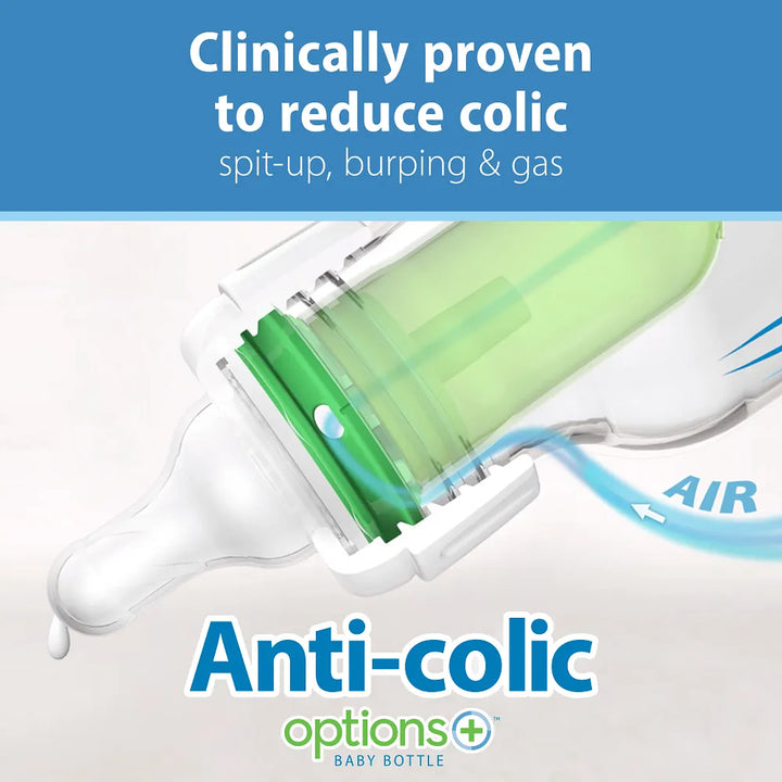 Dr. Browns Anti-Colic Options + Narrow Glass Baby Bottle