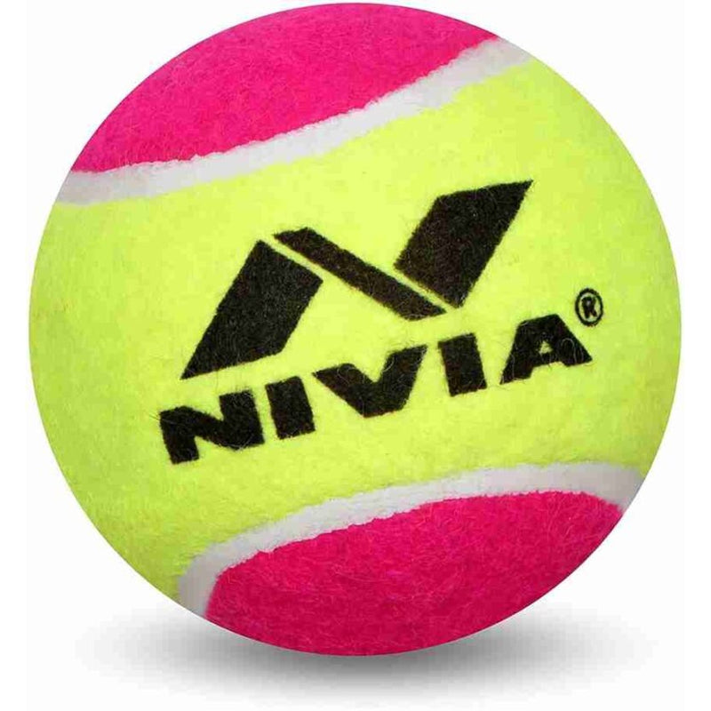 Nivia Cricket Tennis Ball (Pack of 12) | Light Weight - Multicolor