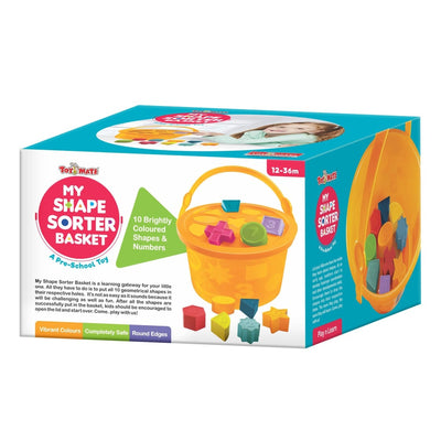 My Shape Sorter Basket- A Pre School Toy with 10 Shapes & Colours