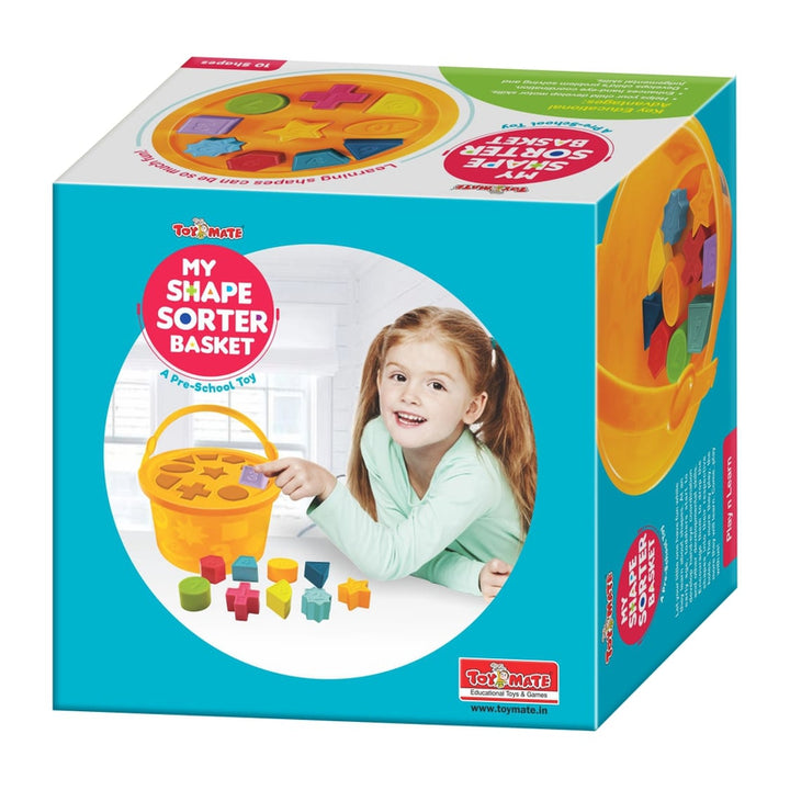 My Shape Sorter Basket- A Pre School Toy with 10 Shapes & Colours