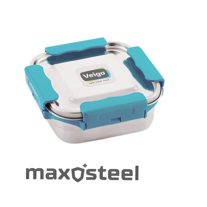 Maxosteel Medium Leakproof & Airtight Lunch Box with Reverse Clip Mechanism (450ml)