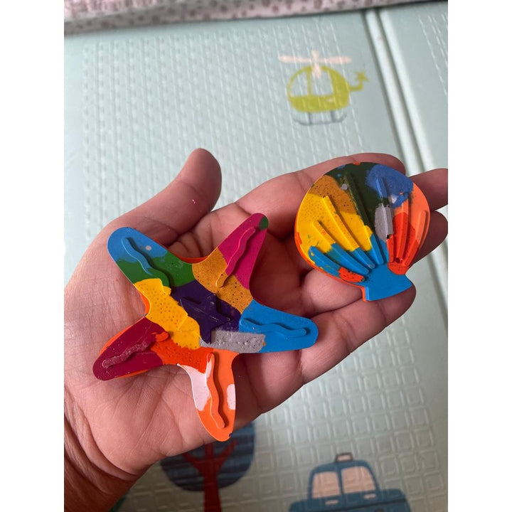 The Under the Sea - Set of 8 - Marbled Crayons