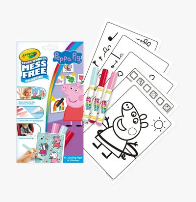 Original Licensed Peppa Pig Color Wonder Mess Free Colouring Pages with Markers (3-6 Years)