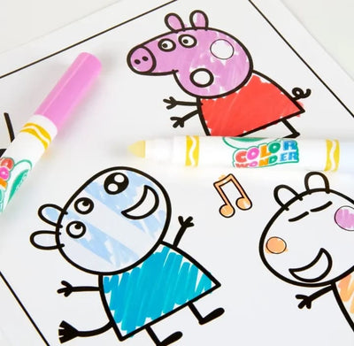 Original Licensed Peppa Pig Color Wonder Mess Free Colouring Pages with Markers (3-6 Years)