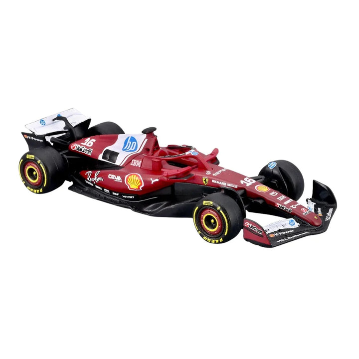 Bburago Original SF-25 Charles Leclerc 16 Formula Racing Licensed Diecast Car | 1:64 Scale (14 Years till Grown Ups)