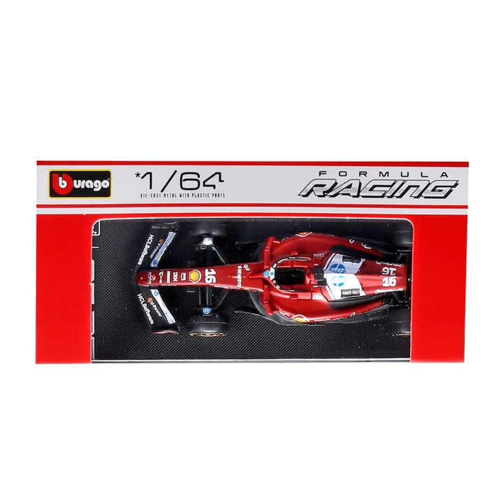 Bburago Original SF-25 Charles Leclerc 16 Formula Racing Licensed Diecast Car | 1:64 Scale (14 Years till Grown Ups)